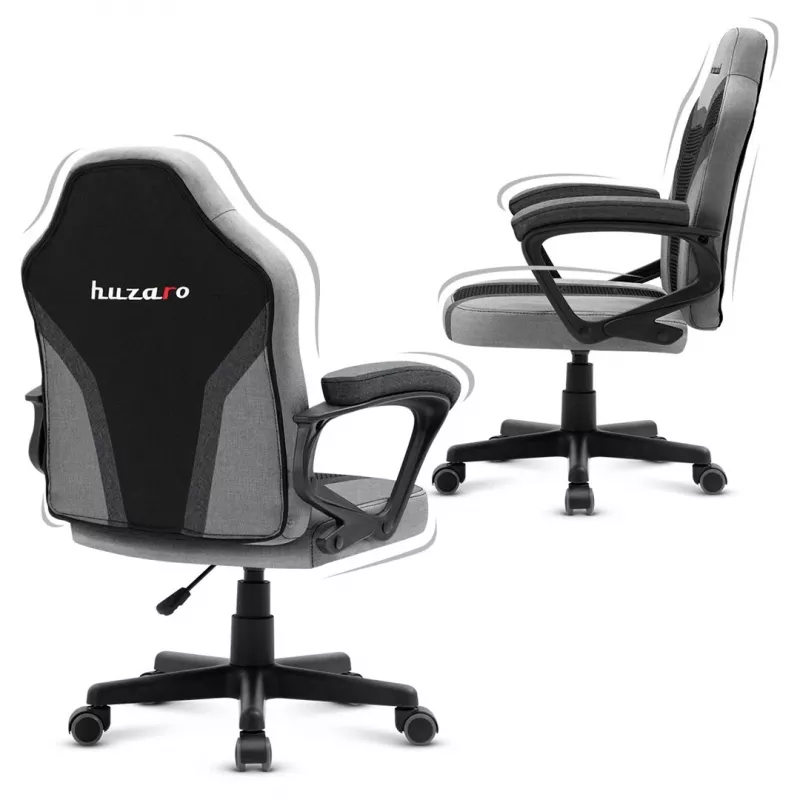 Silla gaming para niños Huzaro HZ-Ranger 1.0 gris Mesh, gris y negra