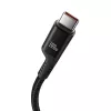 Cable de carga rápida USB-C a USB-C Baseus Fish-Eye 1 m 100 W negro