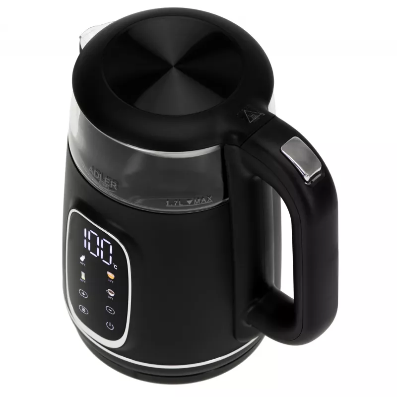 ADLER AD 1305 hervidor de agua eléctrico negro/plata