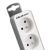 Regleta de alimentación Qoltec 50288 1,8 m 4 tomas de corriente para interior Blanco