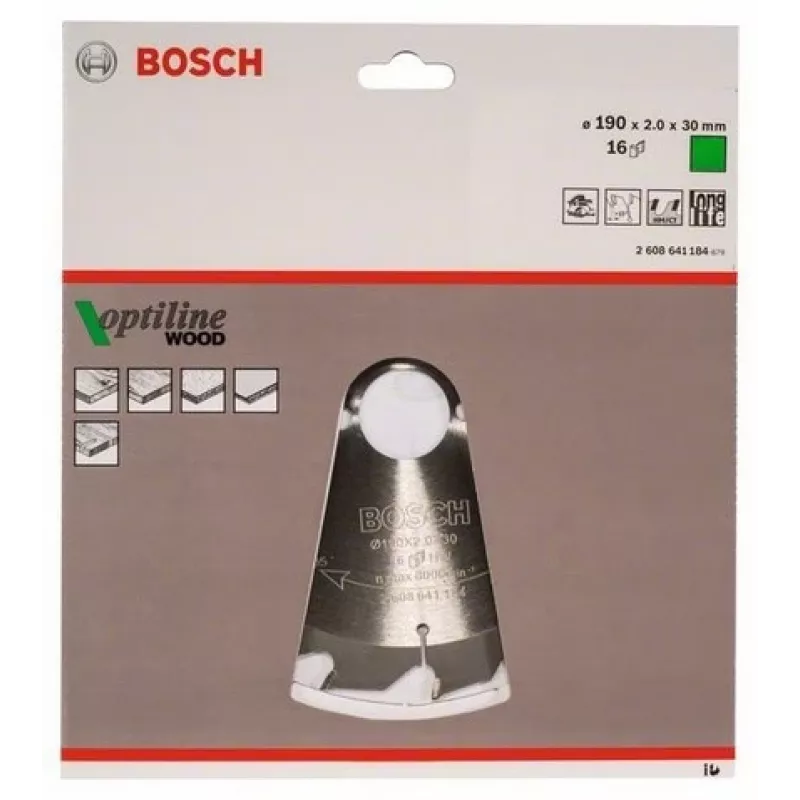 Bosch 2 608 641 184 disco de sierra circular 19 cm 1 ud.
