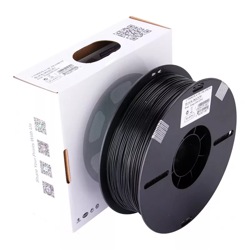 PLA+ 1,75 mm negro 1 kg
