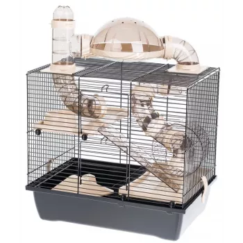 INTER-ZOO Rocky + Terrace beige - jaula para un hámster