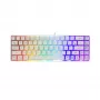 Teclado White Shark RONIN blanco USB QWERTY 68 teclas LED