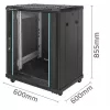 Rack de red QOLTEC 54518 19