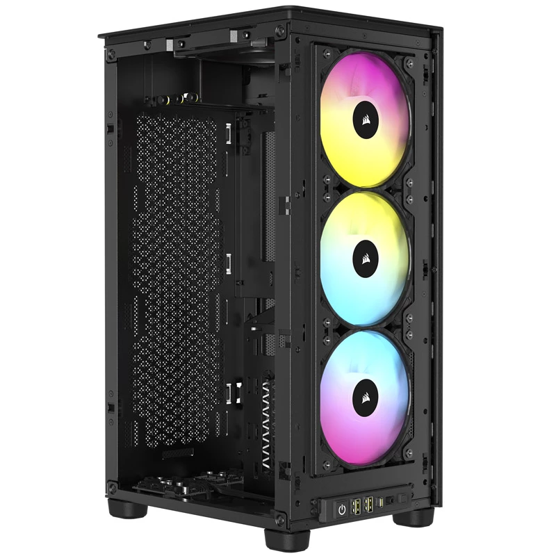 Corsair RGB AIRFLOW Caja de PC 2000D Negro Mini-ITX incluye fuente de alimentación No SFX