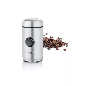 Molino de cuchillas SEVERIN KM 3879 — molinillo de café de cuchillas, 150 W, capacidad 50 g, cuchillas de acero inoxidable, negro