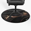Alfombrilla protectora Arozzi Zona Round Floor Pad – Negro/Oro, alfombrilla protectora redonda para suelos