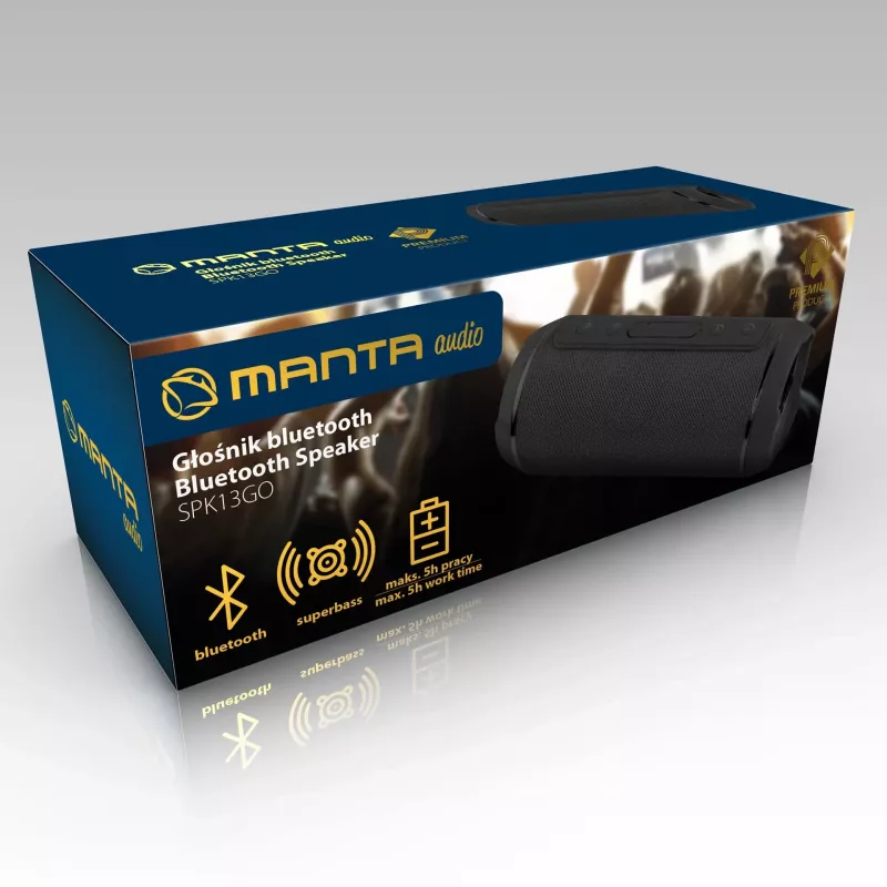 Altavoz portátil Manta SPK12GO BT, negro