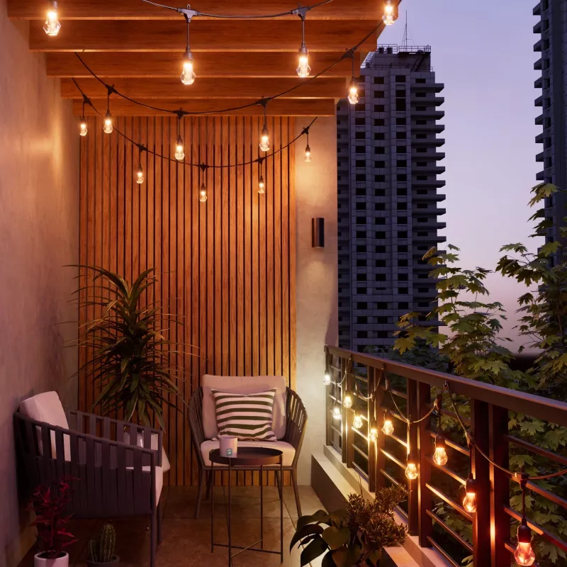 Iluminación inteligente de jardín Nanoleaf NF084K02-40SLO