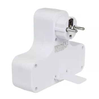 Regleta de enchufes 4 tomas con interruptor MACLEAN MCE224 F — regleta de 4 tomas con interruptor individual