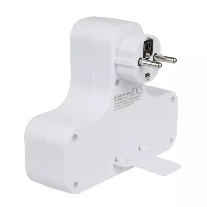 Regleta de enchufes 4 tomas con interruptor MACLEAN MCE224 F — regleta de 4 tomas con interruptor individual