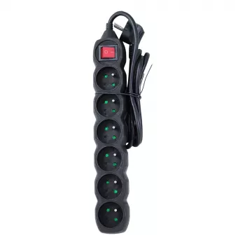 Alargador Esperanza ELK217K 1,5 m 6 toma(s) de CA para interiores negro