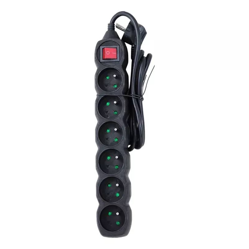 Alargador Esperanza ELK217K 1,5 m 6 toma(s) de CA para interiores negro