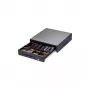 Metapace K-1, negro Cajón portamonedas, apertura frontal, medidas (AnxAlxPr): 410x114x415mm, uso: 6 compartimentos para billetes, 8 compartimentos para monedas, 1 compartimento para cheques, conexión a caja registradora