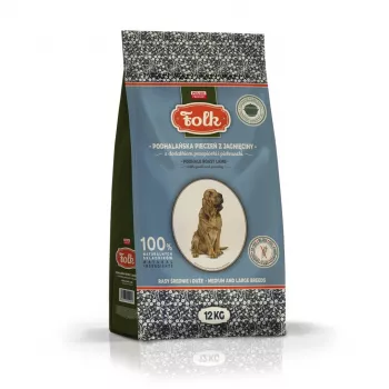 FOLK Razas medianas y grandes Asado de cordero al estilo Podhale con codorniz y perejil - Comida seca para perros - 12 kg