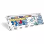 Logickeyboard LKB-CBASE-CWMU-DE teclado Office USB QWERTZ alemán multicolor