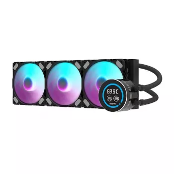 Radiador de PC Darkflash DN-D360 negro de 360mm — Radiador de refrigeración líquida de 360mm, compatible con 3 ventiladores de 120mm