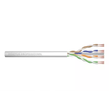 Cable de red Digitus CAT 6 U/UTP par trenzado patch, sin conectar 100 m, gris