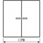 Jung HOME Pulsador 2 canales BTLS17102SWM 1 (BTLS17102SWM)