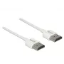 DeLOCK High Speed HDMI with Ethernet - Cable HDMI con Ethernet - HDMI (M) a HDMI (M) - 2,0 m - Triple aislamiento - blanco - Soporte 4K (85137)