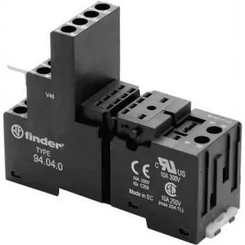 FINDER S.p.A. Portafusible roscado negro para 55.32/34 para relé 85.32/34/52/54 94.040 (94.04.0)