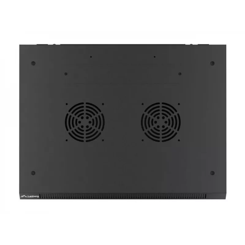 Armario de instalación de pared Lanberg 19'' 15U 600x450mm negro (puerta de cristal)
