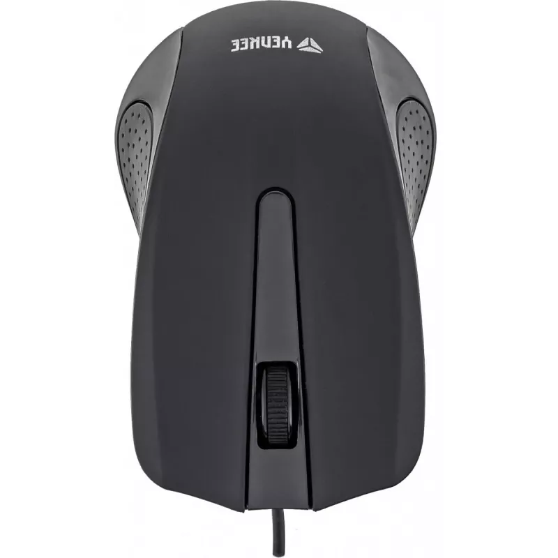 Ratón USB con cable, 3 botones, superficie engomada, 1000 DPI