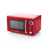Microondas de encimera ETA Storio Rojo Solo – 20 L, 700 W, 5 niveles de potencia, plato giratorio de 245 mm