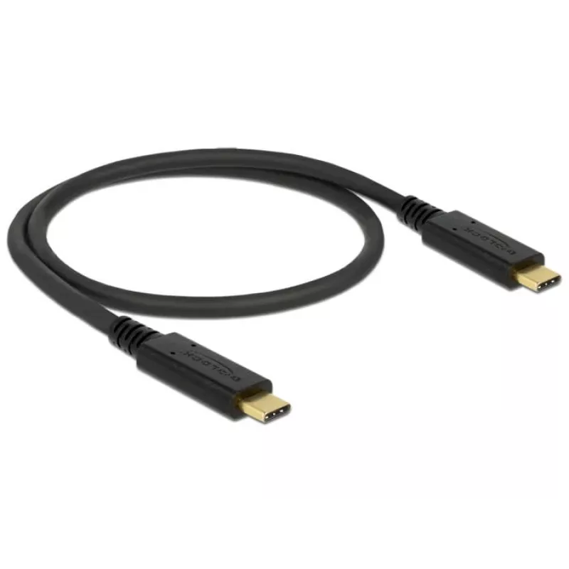 Cable USB DeLOCK 83042 USB 3.2 Gen 2 0,5 m USB C negro