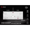 Teclado gaming Savio Phenix WHITE GAT RED PUD con cable inalámbrico USB Bluetooth RGB LED