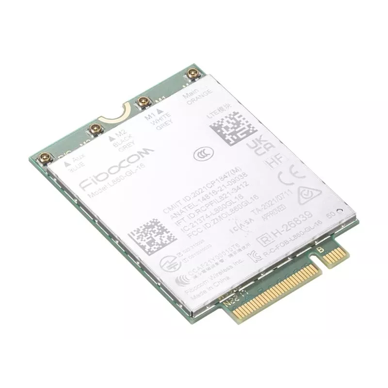Tarjeta WWAN interna Lenovo 4XC1K20995, 1000 Mbit/s, inalámbrica, M.2