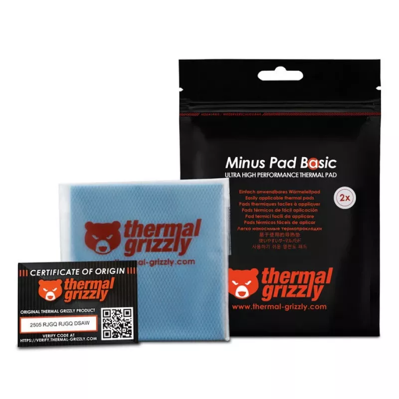 Thermal Grizzly Minus Pad Basic - 100 x 100 x 1,0 mm, 2 uds.