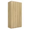 Armario ropero Top E Shop SD-90 SON KPL, marco color roble, 7 estantes, 2 puertas