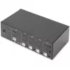 Switch KVM Digitus DS-12883 4 puertos Dual Display 4K HDMI USB