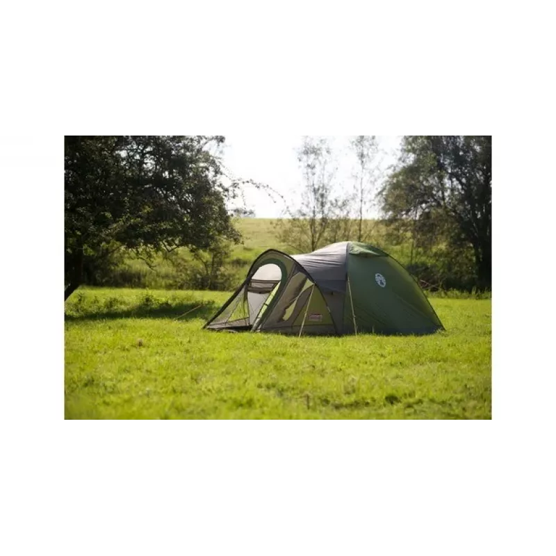 Tienda de campaña tipo cúpula Coleman Darwin 3+ 3 personas Gris Khaki Varillas rígidas