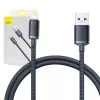 Baseus Crystal Shine cable USB a Lightning, 2,4 A, 1,2 m (negro)