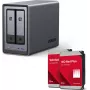 UGREEN NASync DXP2800 sistema NAS de 2 bahías con 2 × Western Digital 8TB WD80EFPX