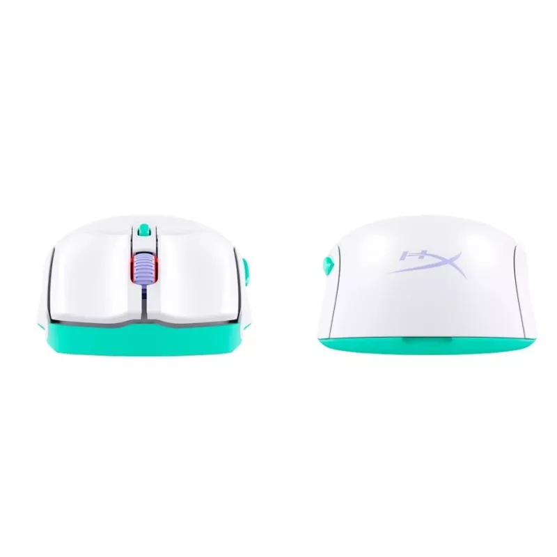HyperX Pulsefire Haste 2 Core Wls - ratón gaming (Wht/Grn/Pur)