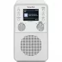Radio digital TECHNISAT DigitRadio 317 blanca — recepción FM y DAB+, diseño de sobremesa compacto