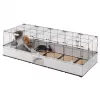 FERPLAST Modular 4 – Jaula para conejos y cobayas – 179 x 72 x 56 cm