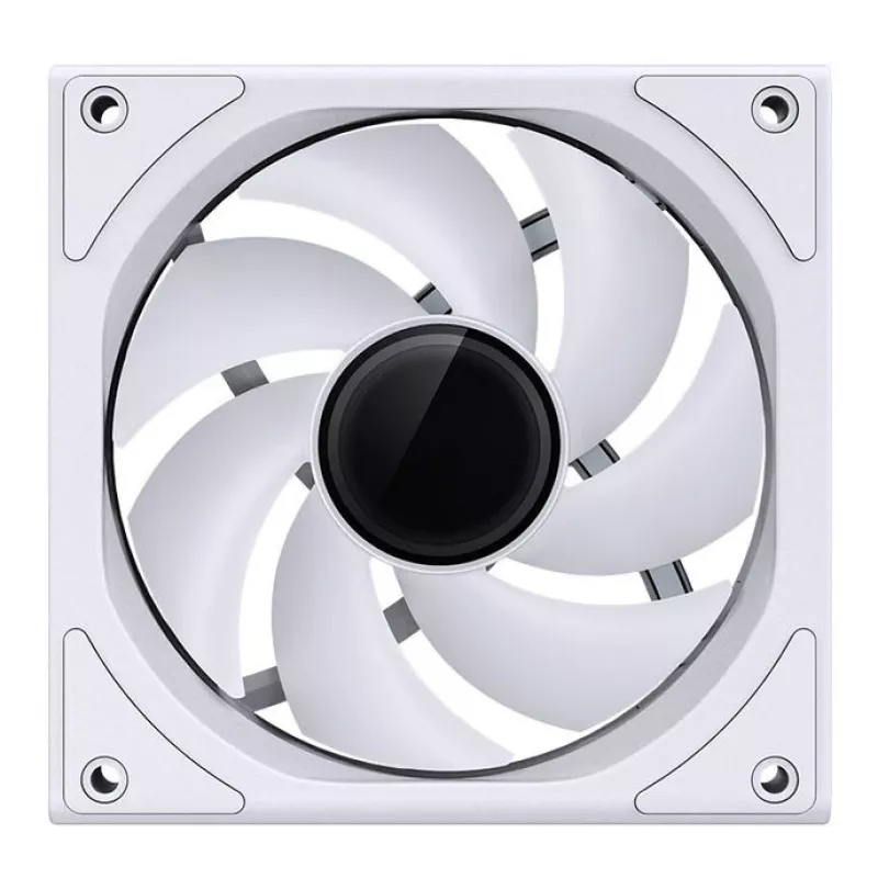 Ventilador de carcasa Jonsbo ZK-120W 3en1 A-RGB blanco — 120 mm, iluminación A-RGB