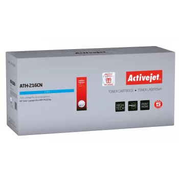 Activejet ATH-216CN Tóner (Recambio para HP 216A W2411A; Supreme; 850 páginas; azul) con chip