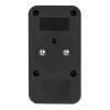 Regleta de enchufes MACLEAN MCE249 F/B – 2 tomas AC (16A + 6A) con 2×USB-A y 2×USB-C PD 20W, conector EU, negro