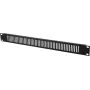Frontal Omnitronic ZL-19 sw 1HE – frontal negro de 1U para rack de 19