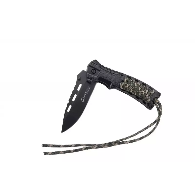 Cuchillo de supervivencia AZYMUT Survival Fire Starter — cuchillo de camping de hoja fija con pedernal integrado