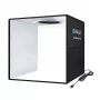 Puluz PU5032B tienda de fotografía sin sombras de 30 cm con LED, 24-26 lm