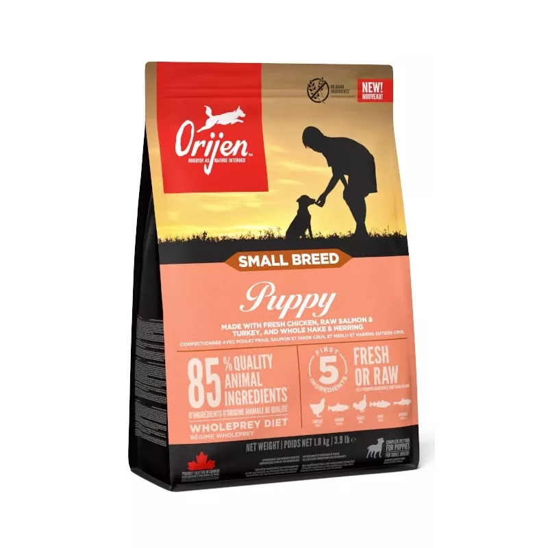 ORIJEN Pienso para cachorros de razas pequeñas - pienso seco para perros - 1,8 kg