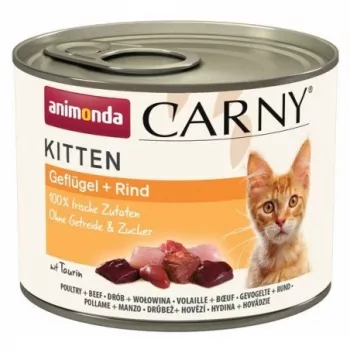 ANIMONDA Carny Kitten aves y ternera - alimento húmedo para gatos - 200 g