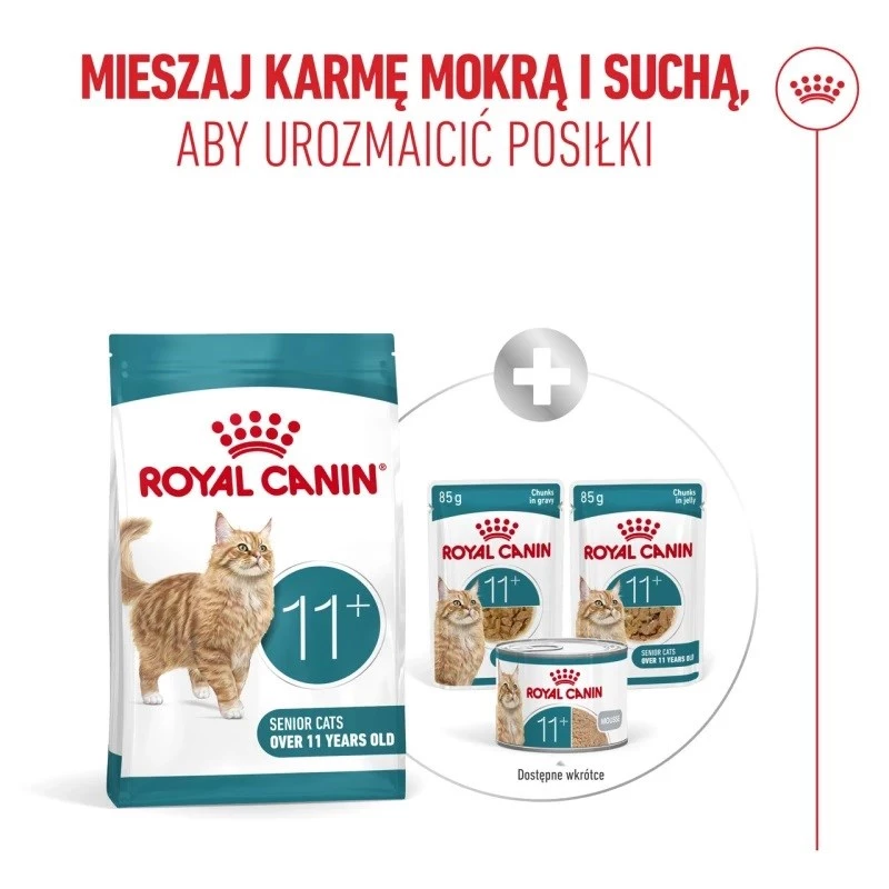 Comida seca para gatos Royal Canin FHN Ageing 11+ 4 kg — alimento completo para gatos mayores, ave, 30% proteína